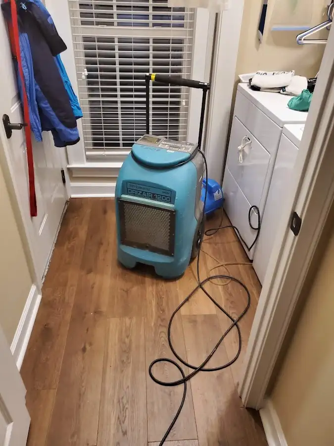 Commercial dehumidifier deployed for Flood Damage Cleanup in Worthington